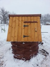 Копка колодца зимой